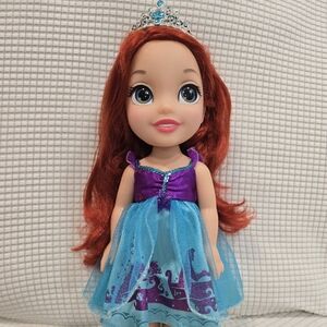 Enchanting Red-Haired Doll with Blue Dress